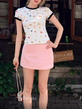 Pink Mini Skirt